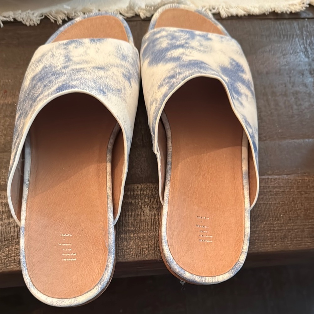 Blue and White Women's J Jill slides